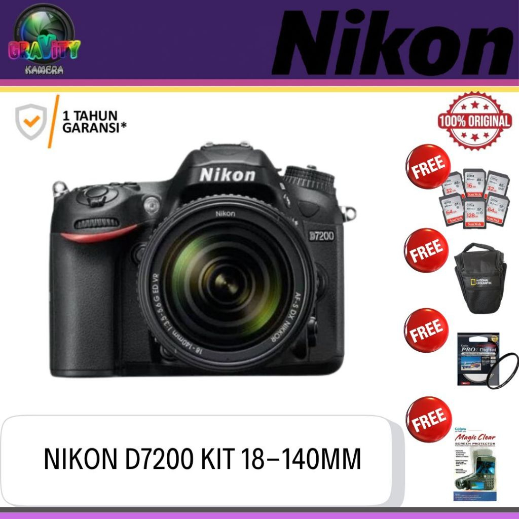 NIKON D7200 KIT AF-S 18-140MM / NIKON D7200 KIT 18-140MM