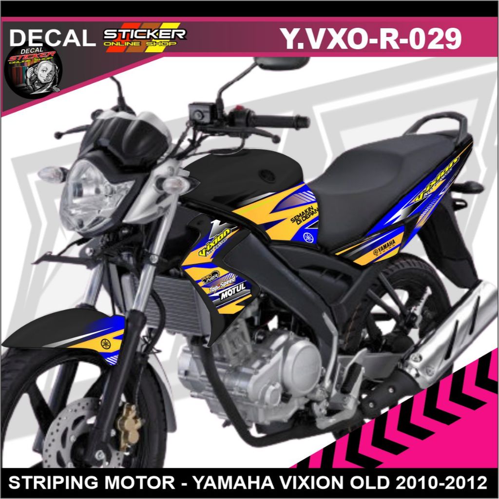 STRIPING MOTOR YAMAHA VIXION OLD LAMA 2010-2012 DECAL STIKER RACING VARIASI MURAH