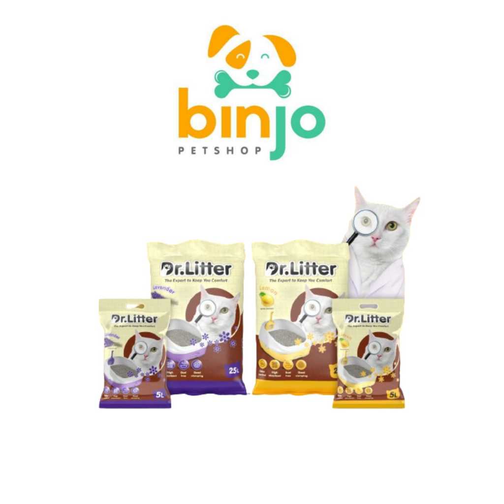 Pasir Dr. Litter 5 Liter - Pasir Gumpal Wangi Kucing