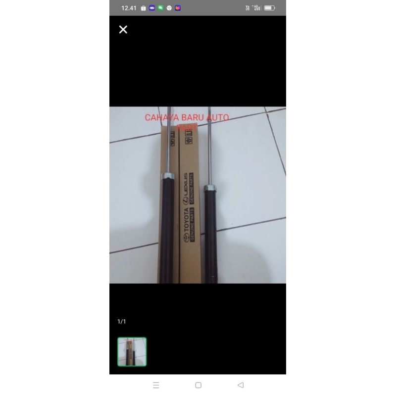 shock breaker yaris.vios gen 2 belakang