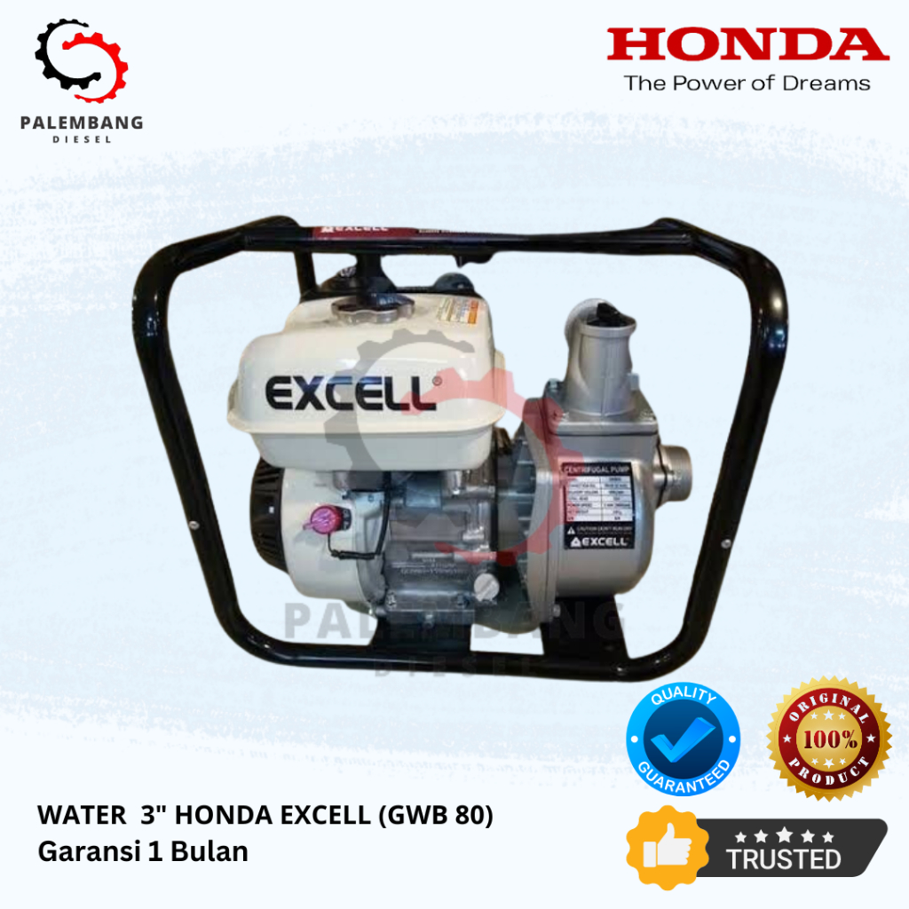 MESIN SEDOT POMPA AIR HONDA 3 INCH EXCELL GWB 80 - 3 INCH