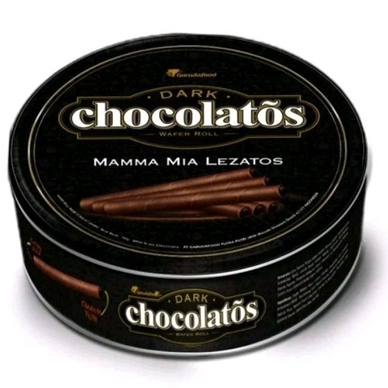 

Chocolatos Dark Premium Edition 190gr biskuit kaleng chocolatos