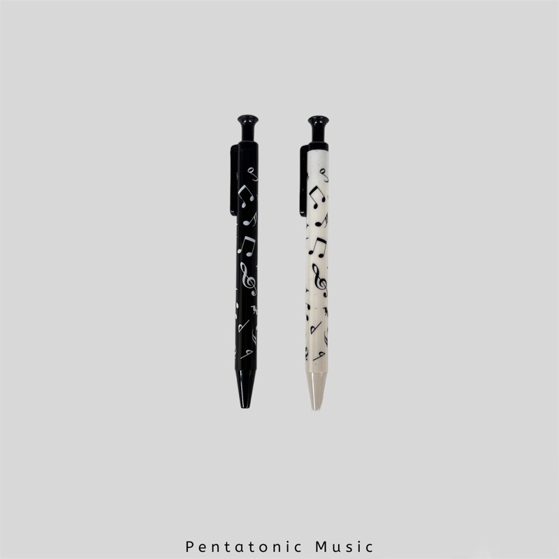 

Notes Mechanical Pencil Pensil Mekanik Lucu motif Musik Pentatonic Music Alat Tulis Not Balok Hitam Putih