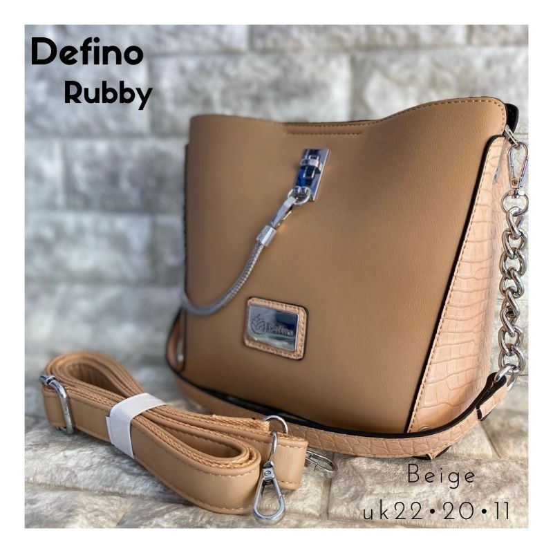 TAS DEFINO RUBY (Barang Ready Stok) Tas Kulit Asli,Tas Wanita,Tas Import,Tas Best seller, Tas Unik, 