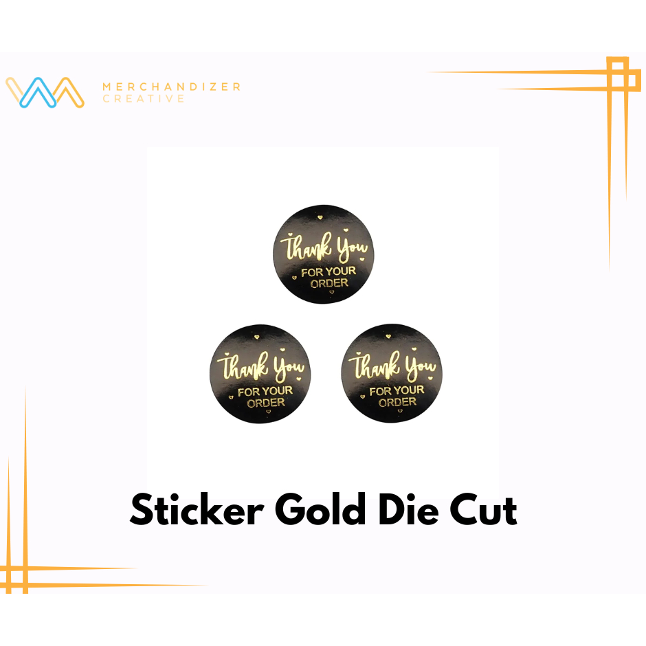 Custom Sticker Gold A3 - Cutting Die Cut