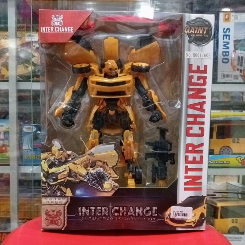 Mainan Robot Transformers Bumble bee / Optimus Prime Inter Change 2 In 1 Robot & Car