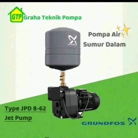 Grundfos JPD 8-62 PT-V Pompa Air Sumur Dalam Jet Pump