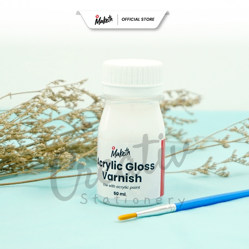 

Vernis Akrilik Acrylic Varnish Vernish Glossy Finisher Cat Akirlik 50 Ml Pa-50Agv MAKETH