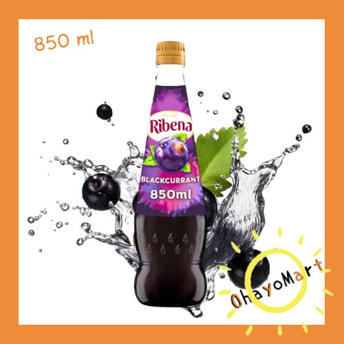 

Ribena syrup Blackcurrant / Ribena konsentrat rasa Anggur 850ml