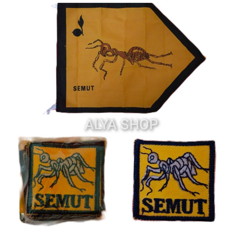 BET REGU SEMUT | Bet Tanda Regu Hewan | Bet Tanda Regu Bordir Gambar Hewan | Badge Pramuka