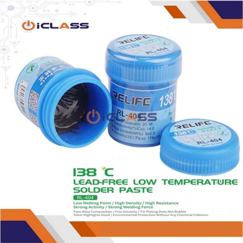 TIMAH PASTA RELIFE RL-404 LOW TEMPERATUR 138°