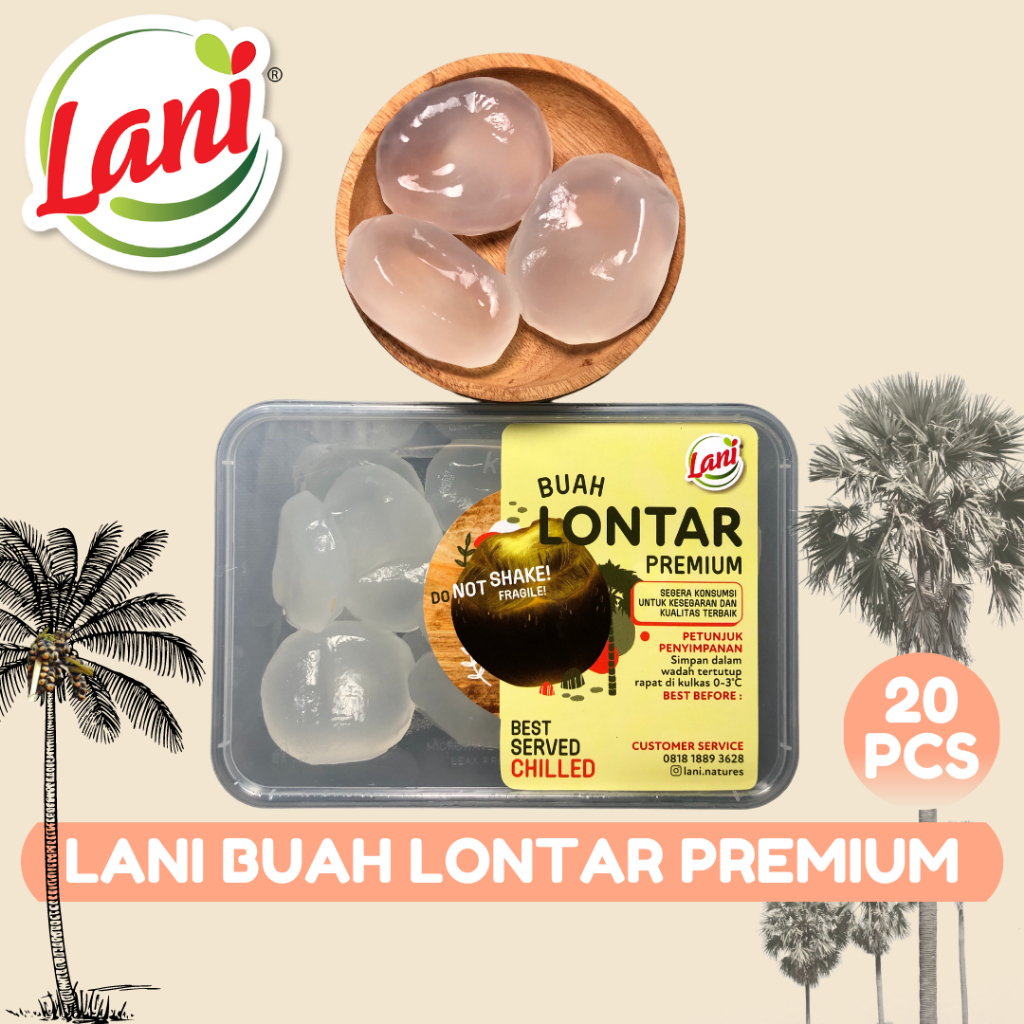 

LANI Buah Lontar Muda Premium Segar (isi 20 biji) | Siap Konsumsi
