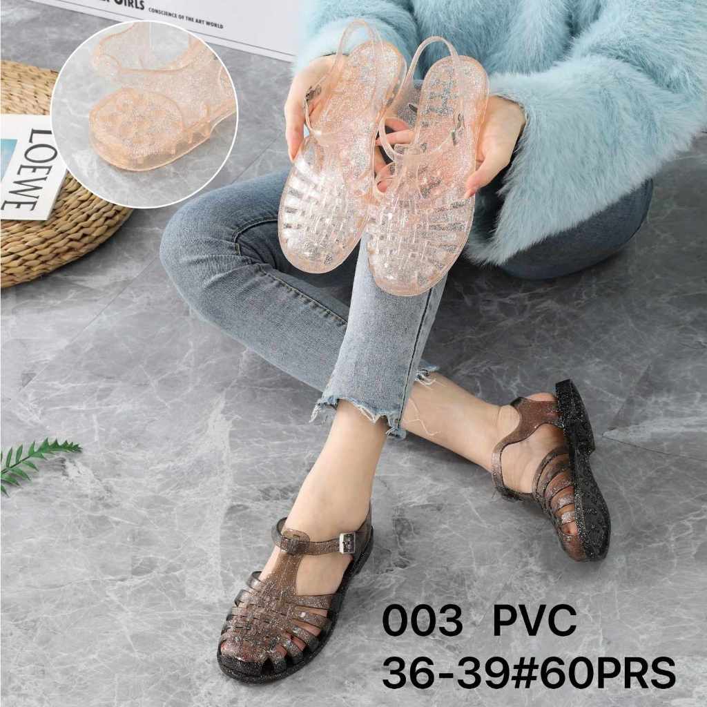 Sandal wanita glitter  SANDAL CANTIK KARET JELLY MEDAN HIGH QUALITY IMPORT