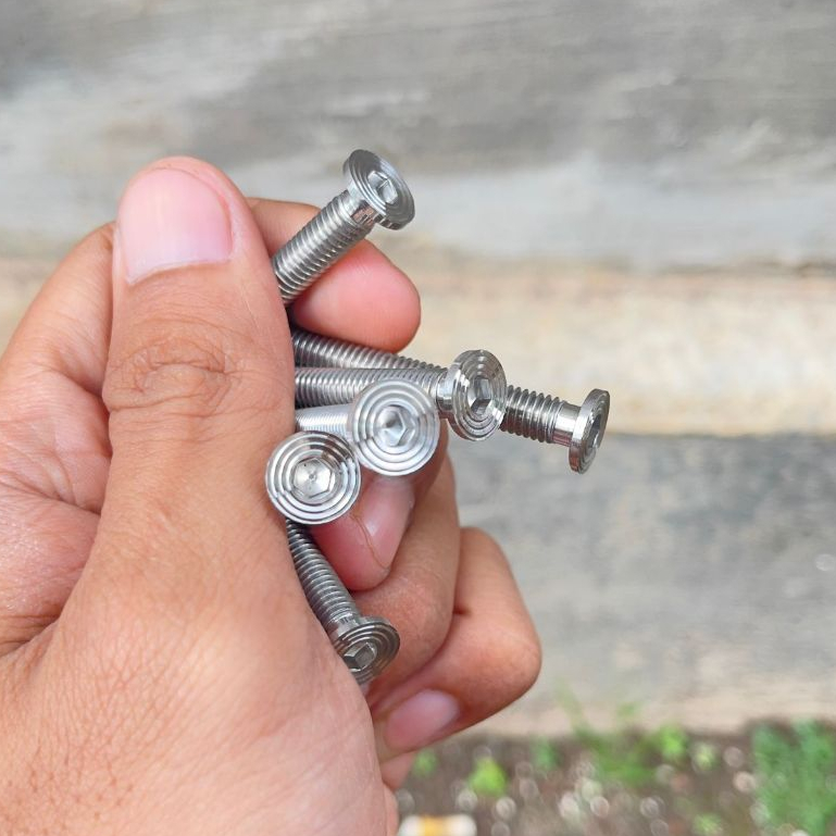 baut stainless L slim m6 baut 10 Custom Bubut