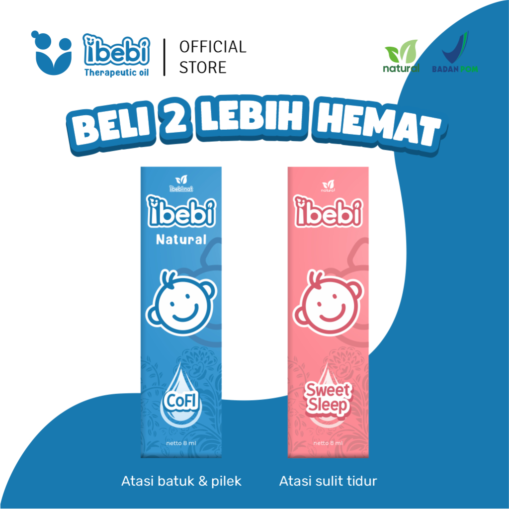 Ibebi Natural Cough Flu 8ml / Ibebi Natural Sweet Sleep 8ml