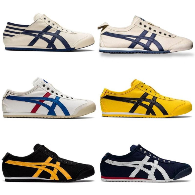 PROMO Sepatu Onitsuka Tiger Original Unisex Slip-On ( Free Paper Bag Dan Kaos Kaki)