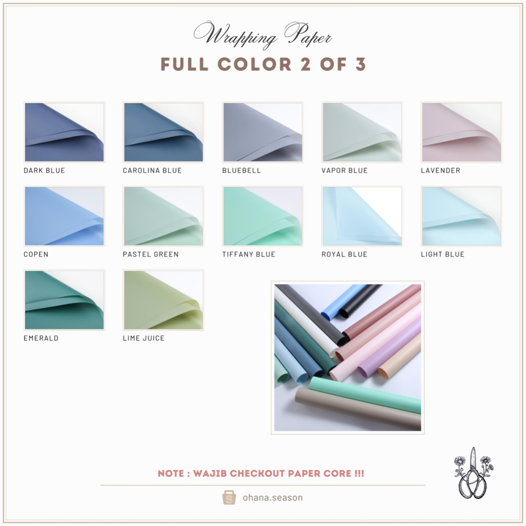 

Ohana Season Floral Wrapping Paper | Kertas Bunga | Full Color Cellophane 58 x 58 cm (Part 2 and 3)