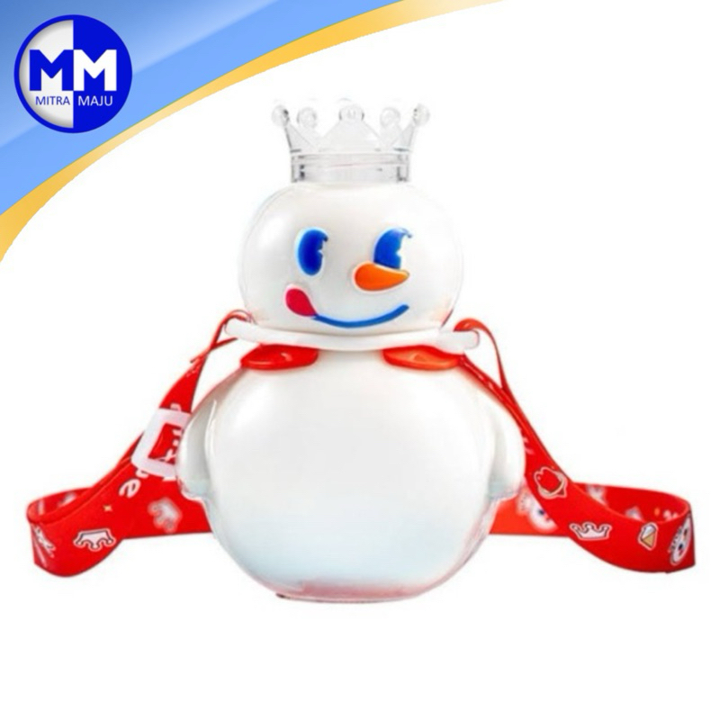 Botol Mixue Gelas Minum Tumblr Lucu Snowman Plastik