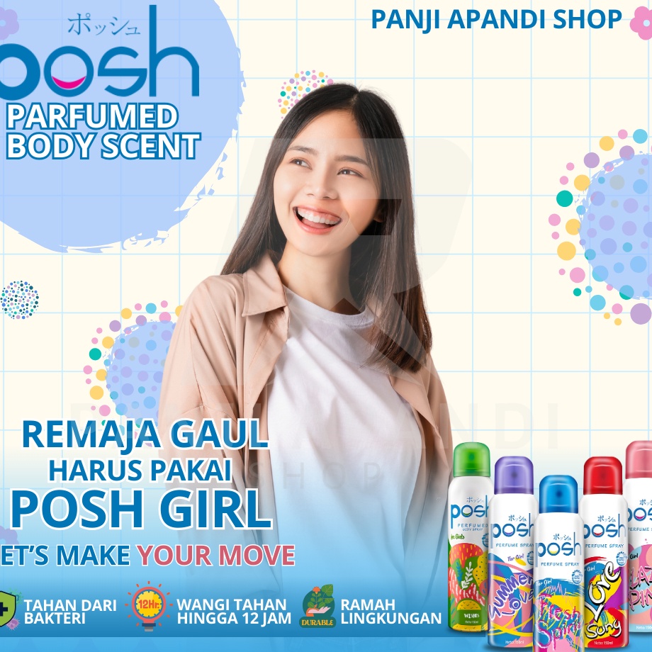 Parfum Posh Girl Hijab Body Spray Blaze Pink Winter Magic 15ml  PANJI APANDI SHOP