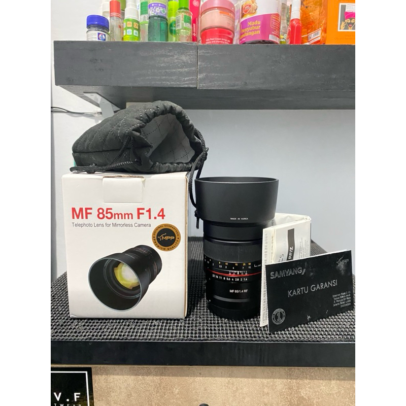 Lensa menual samyang 85mm f1.4 for canon RF