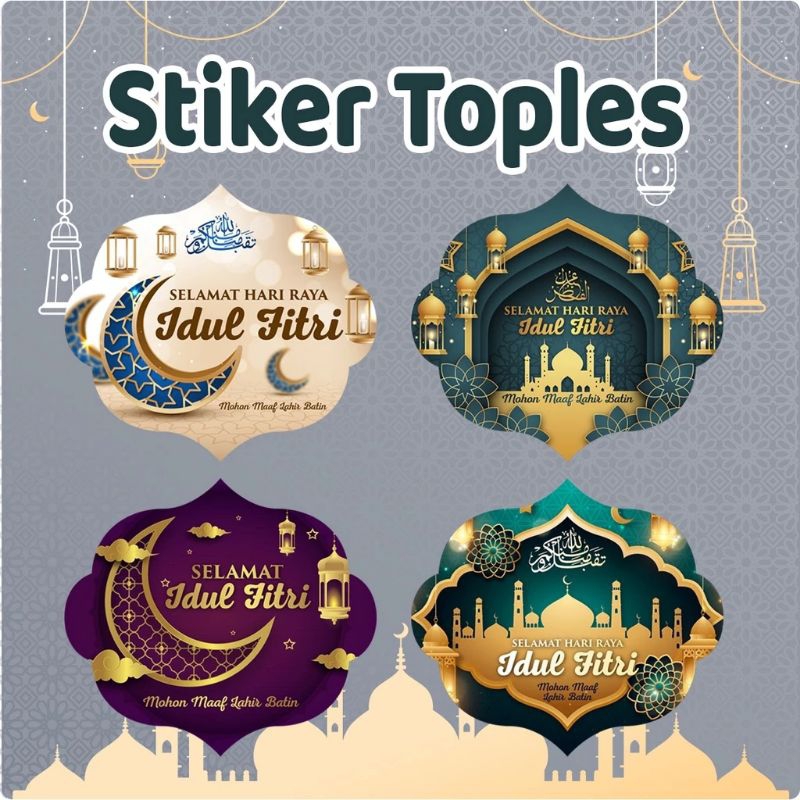 

Stiker Toples Kue Kering Edisi Lebaran / Idul Fitri / Hampers Ramadhan