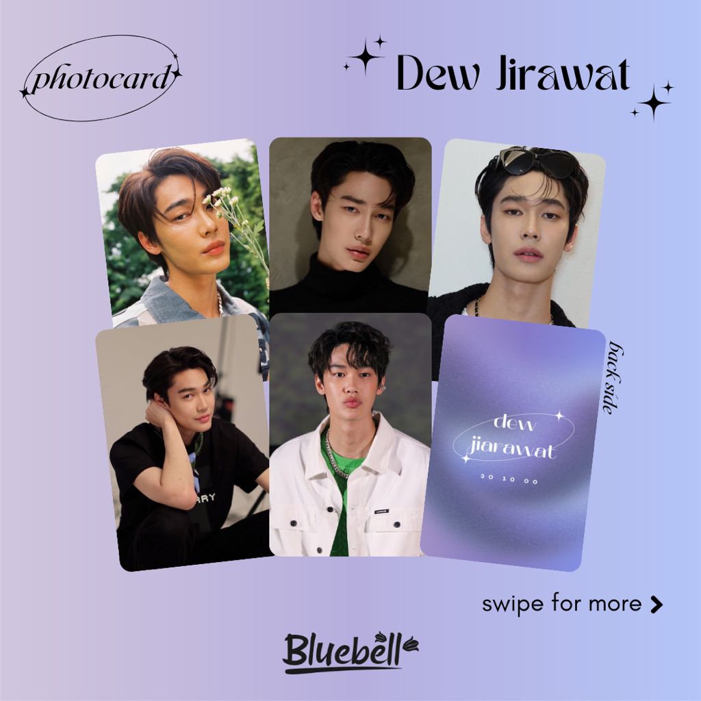 Unofficial Photocard Dew Jirawat Sutivanichsak @dew_jsu Aktor Thailand GMMTV Thaienthu Raikantopeni