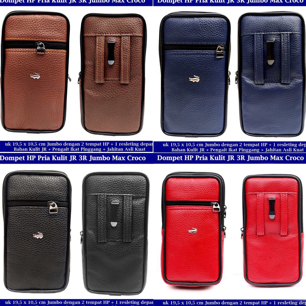 BAYAR DITEMPAT  dompet hp pria murah hrl Pinggang hitam import