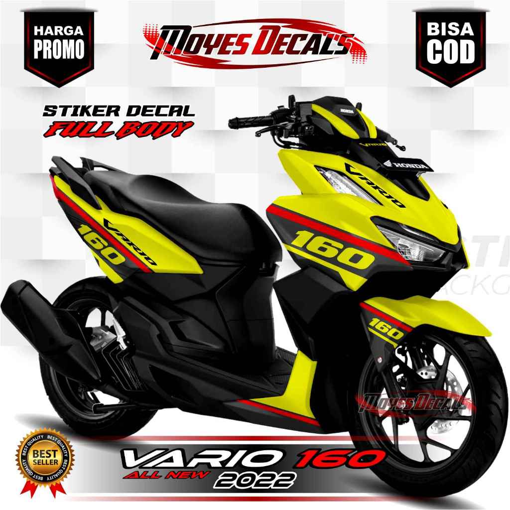 COD Decal Stiker Vario 160 Fullbody Stiker Variasi Raccing Fullbody