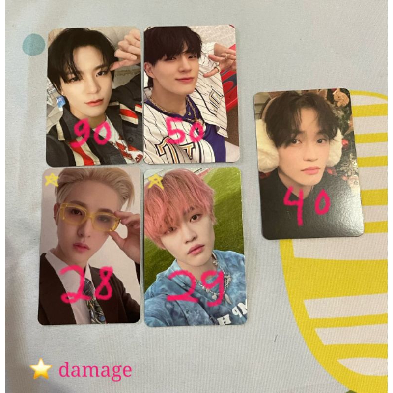 (READ DESC❗) photocard nct jeno renjun chenle pink christmas keyring hot sauce helfut agent