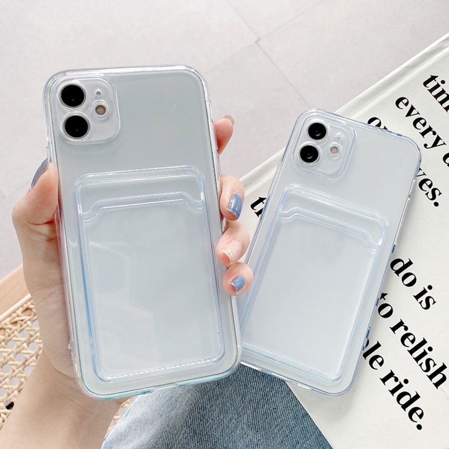 Genxus Clear Slot Card Holder Case iPhone 13 / Case iPhone 13 Mini / Case iPhone 13 Pro Max / Case i