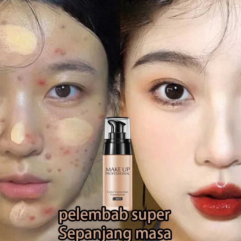 Mall Dempul wajah tahan air concealer tahan lama Liquid foundation BB cream matte foundation murah 4