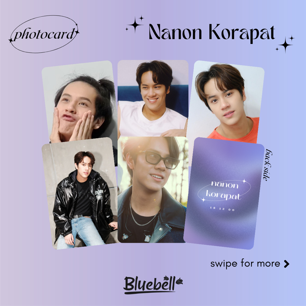 Unofficial Photocard Nanon Korapat Kirdpan @nanon_korapat Aktor Thailand GMMTV Thaienthu Raikantopen