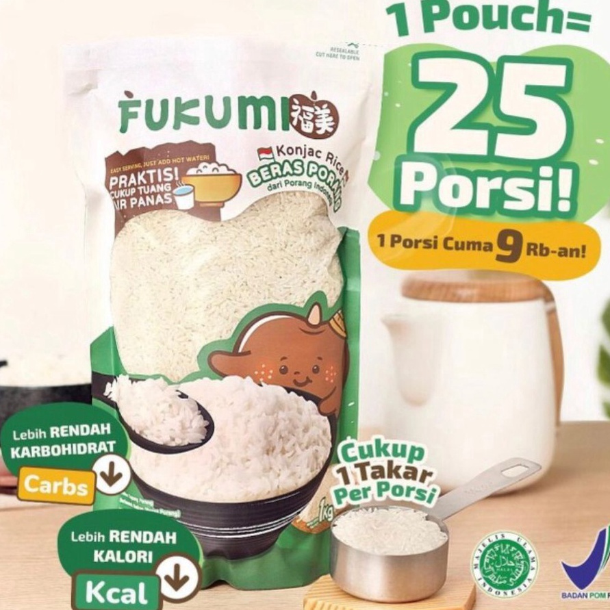 

TERMURAH FUKUMI BERAS PORANG 1kg