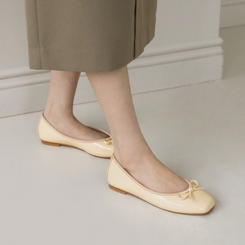 SAPPUN Erino Enamel Ribbon Flats 1cm