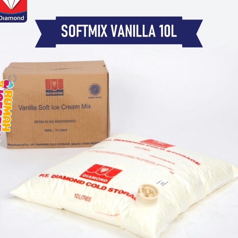 

MEGA SALE Soft Mix Ice Cream Diamond 1L