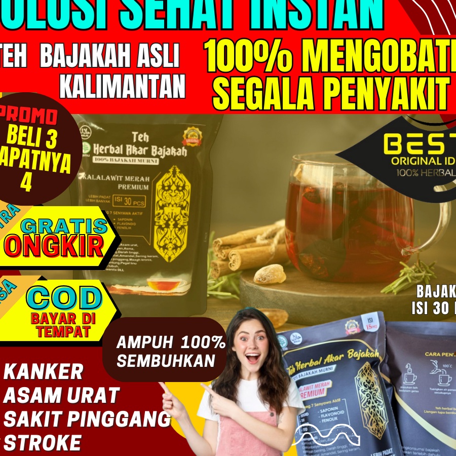 

XC26619 Teh Celup Kayu Akar Bajakah Asli Kalimantan Isi 3 Pcs Teh Bajakah Kalalawit Merah Premium Dapat Mengobati Penyakit Kanker Tumor Stroke