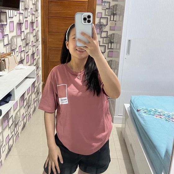 GROSIR MURAH PANTONE TSHIRT l BAJU KAOS TUMBLR TEE KAOS WANITA OVERSIZE POLOS COTTON COMBED 3S KOREA
