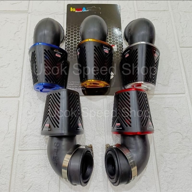 Filter Karbu Variasi Pe28, Pe26, Pe24 Universal Semua Motor/ Filter Karburator Pe 24 26 28 95 Deraja