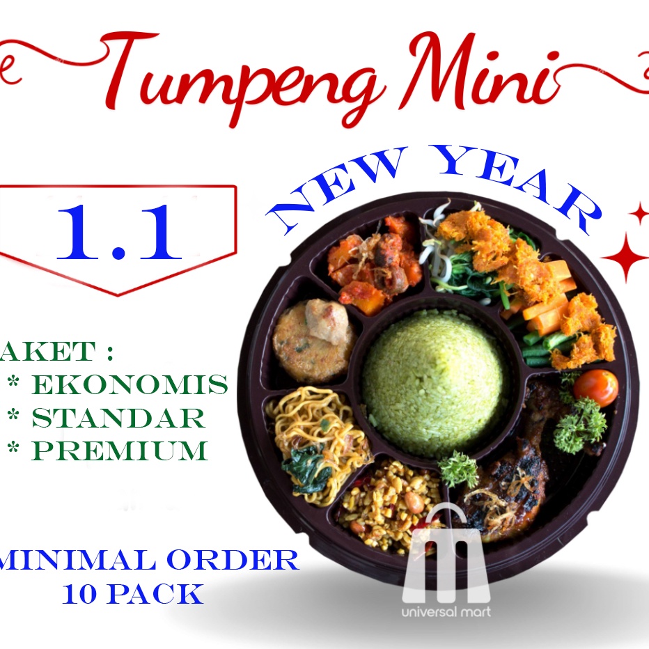 

1111 Tumpeng Mini Nasi Kuning Pilihan Paket Bervariasi