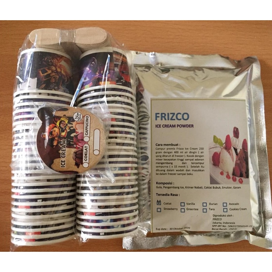 

XC26619 Paket Usaha Es KrimPaket Es Krim Frizco 25gr