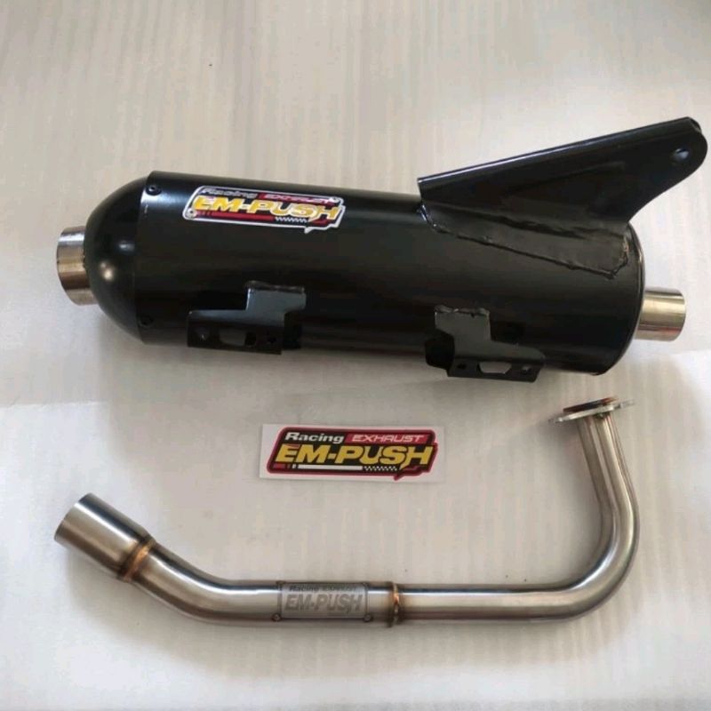 Knalpot Kondoman Beat, Scoopy Karbu Fi, Genio, Deluxe, Empush Racing Exhaust inlet 38