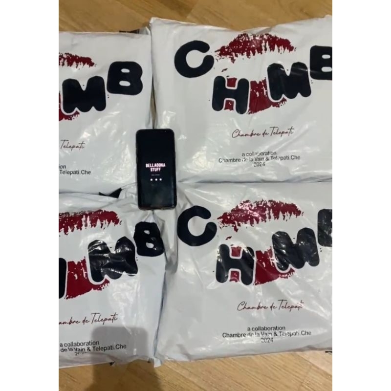 Hoodie Chambre De La Vain CHMB x telepati che, White Tee, ORIGINAL, BRAND New