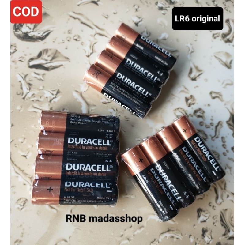 Baterai Alkaline Duracell AA/A2 1.5V harga isi 4 pcs