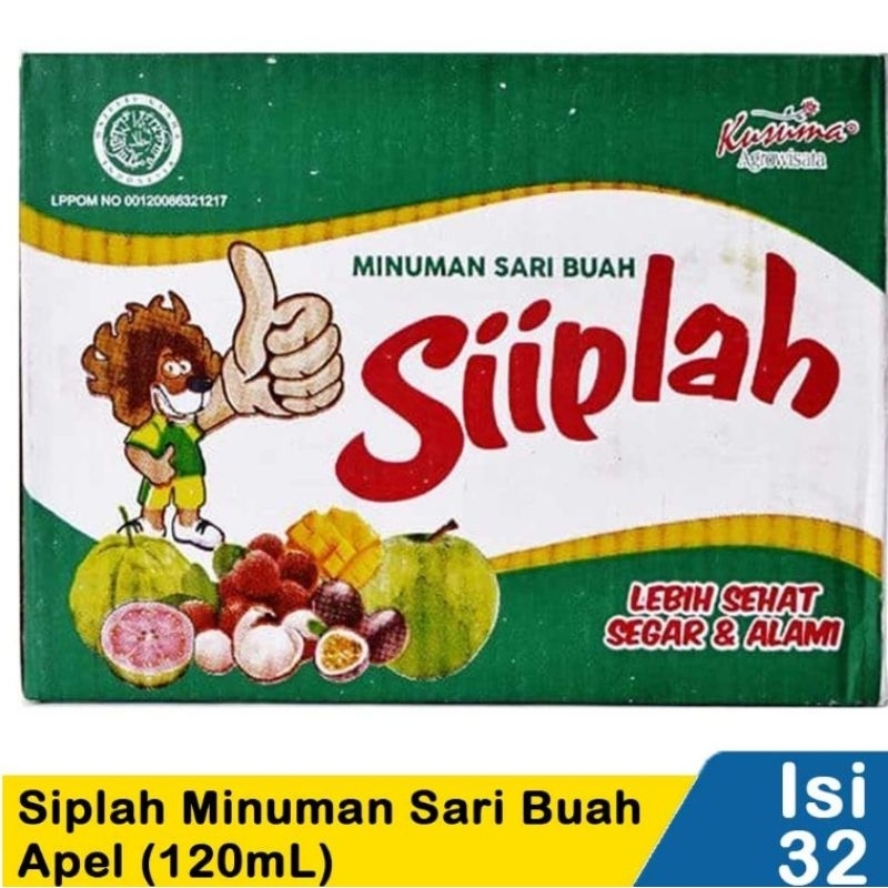 

1 DOS/32 PCS MINUMAN SARI BUAH KUSUMA SIIPLAH APEL/LECI/JAMBU