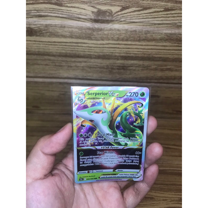 Kartu TCG Pokemon Serperior Vstar