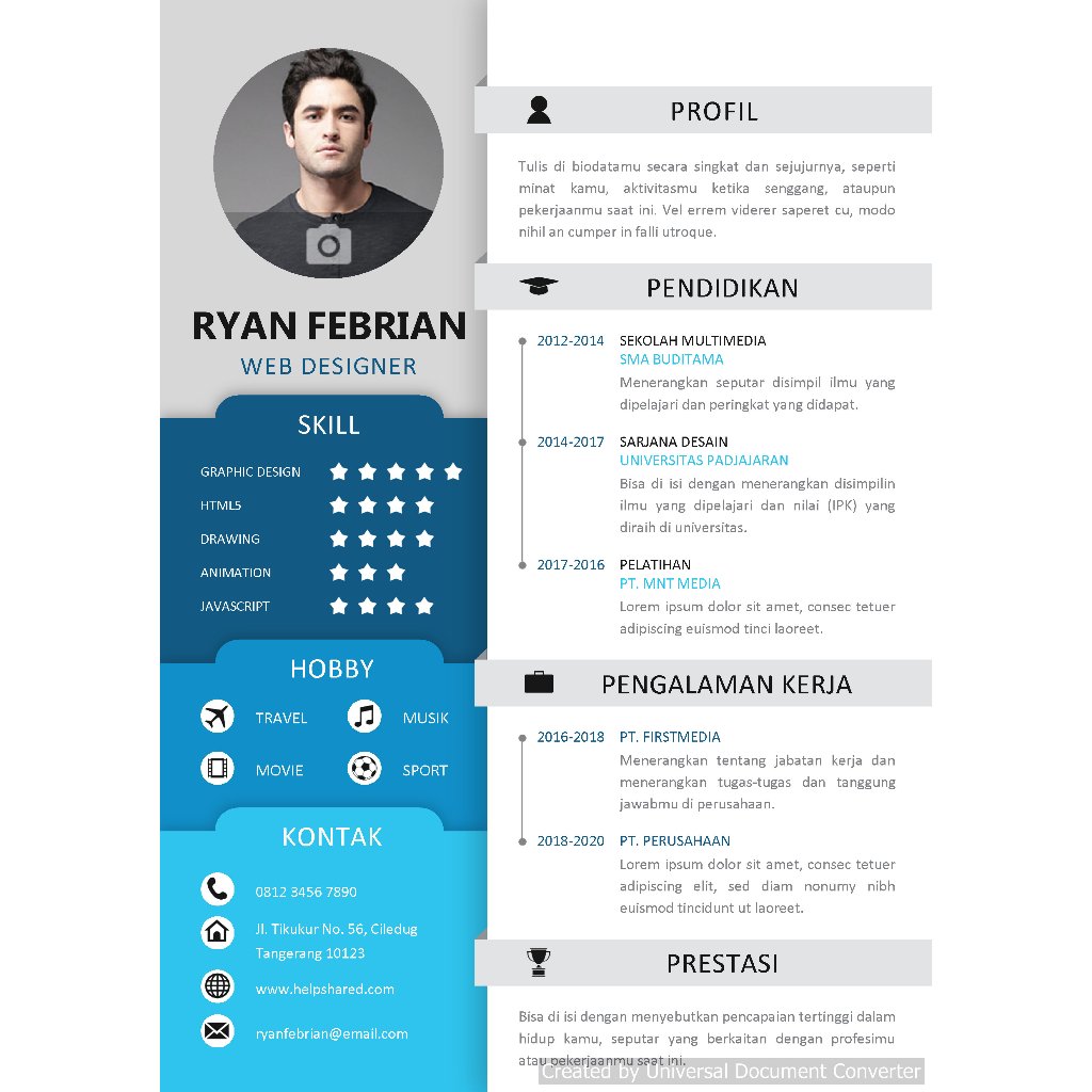 Jasa pembuatan CV dan Surat Lamaran Pekerjaan