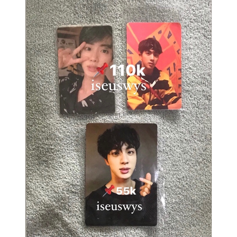 SEOKJIN PHOTOCARD / PC. mpc seokjin army bomb ver 3. pc seokjin map of the sould persona. pc seokjin