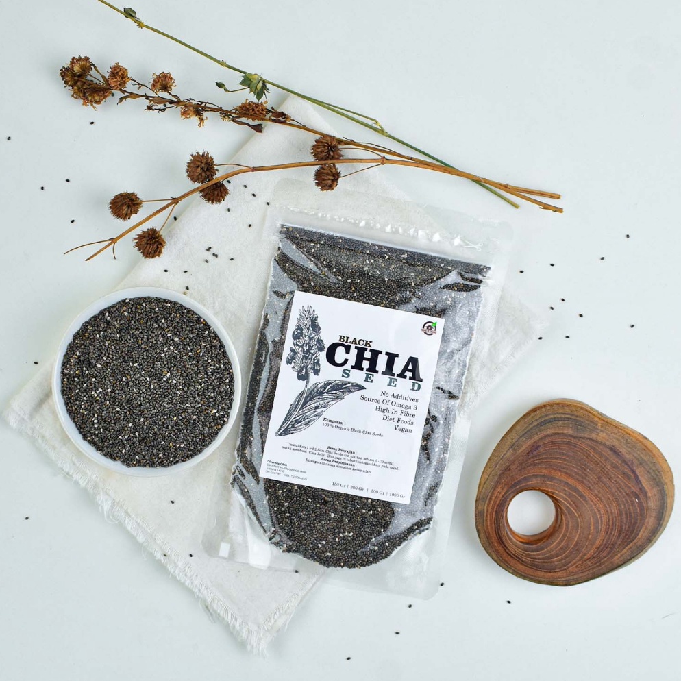 

GROSIR Organic Black Chia Seeds 15 Gr