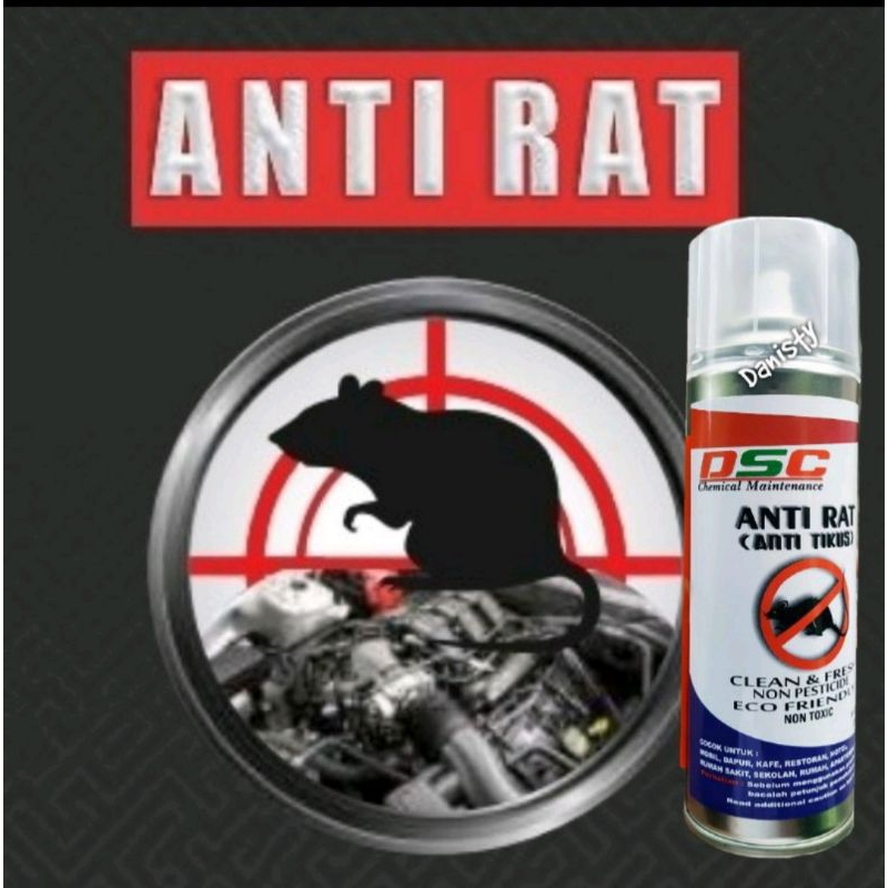 DSC Anti Rat 300ml - Pengusir Tikus Dan Serangga DSC Spray Anti Pengusir Tikus | Pembasmi Tikus | Ob