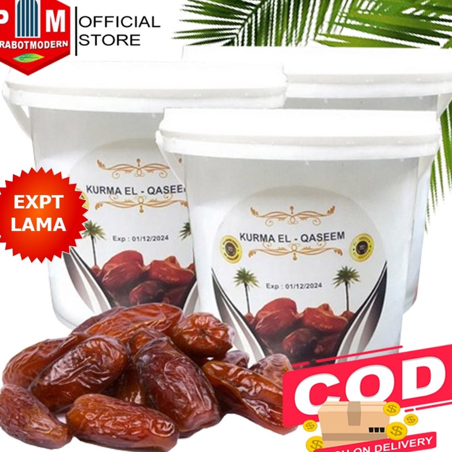 

D2289 KURMA AL QASSIM EMBER KURMA EMBER ALQASSIM 1PCS KEMASAN PAIL FOOD GRADE GROSIR
